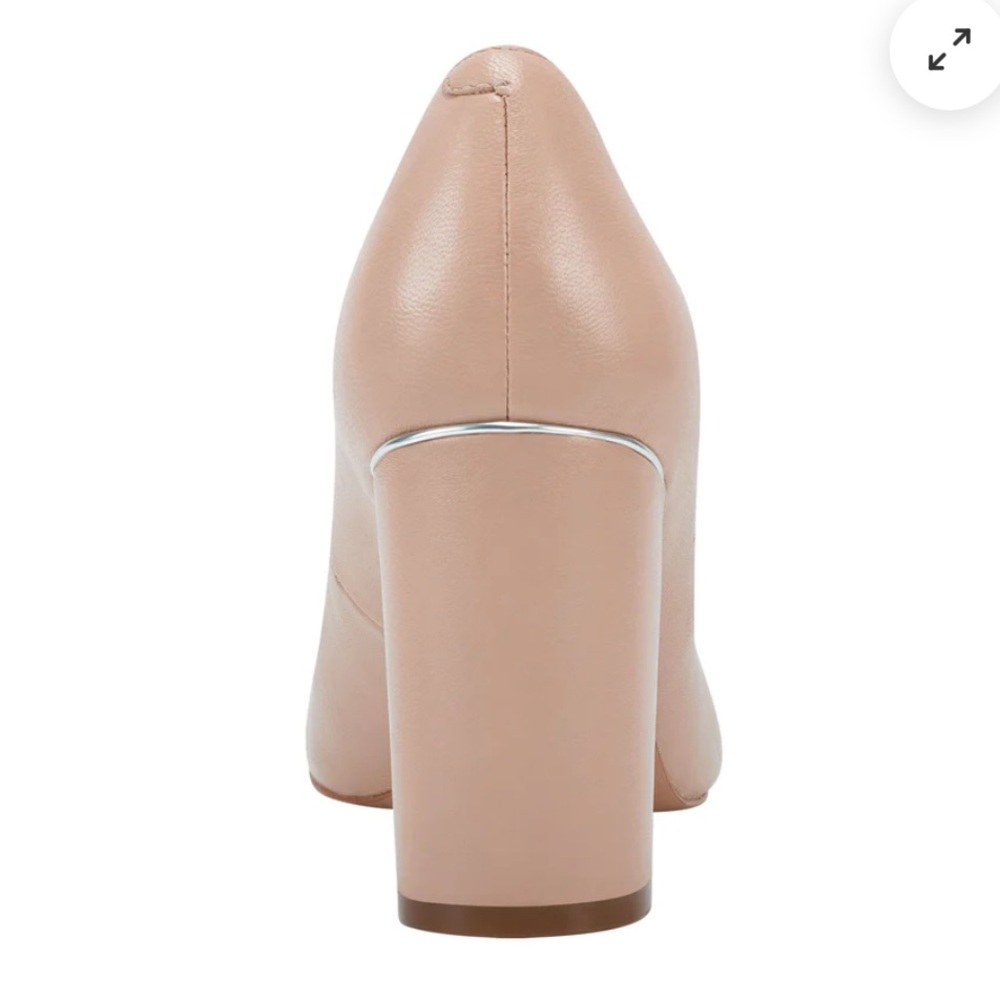 Marc Fisher Nude Block Heel Pumps Size 6.5 - Picture 3 of 15
